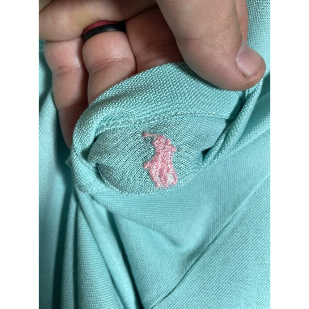 Polo Ralph Lauren Golf Fit Polo Shirt Men's XL Blue Pink Trim Short Sleeve - Picture 10 of 12